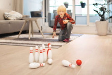 BS TOYS Activity game "Red & White Bowling"