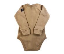 La Bebe™ NO Baby Body Art. 9-10-32 Cappuccino Бодик из 100% мягкого хлопка с длинным рукавом
