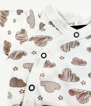 La Bebe™ NO Baby Body Art.10-10-23 Clouds Бодик из 100% мягкого хлопка с длинным рукавом