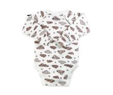 La Bebe™ NO Baby Body Art.10-10-23 Clouds Бодик из 100% мягкого хлопка с длинным рукавом