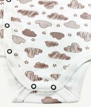 La Bebe™ NO Baby Body Art.10-10-23 Clouds Бодик из 100% мягкого хлопка с длинным рукавом