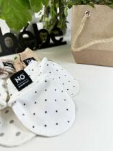 La Bebe™ NO Baby Mittens Art. 9-02-30 White