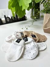 La Bebe™ NO Baby Mittens Art. 9-02-32 Cappuccino