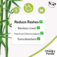 The Cheeky Panda Bamboo Eco Friendly Art.152656 Ekoloģiskās autiņbiksītes 2 izmērs, 4-8 kg, 44 gb.