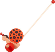 Goki Push-along animal Ladybird Florah Art.54950 Деревянная игрушка-каталка