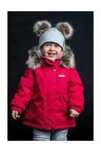 Lenne'23 Kiki Art.23592/182 Тёплая зимняя шапочка-шлем для малышей из мерино шерсти