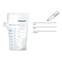 BabyOno Art.1084 Bags for collecting and storing breast milk 180 ml