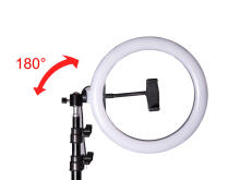 Ikonka Art.KX6824 60W RING LED selfie makiažo lempa