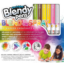 BLENDY PENS Stationery set Markers Blend and Spray, 24 pcs