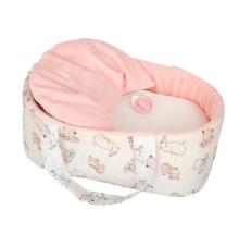 Arias Baby Doll Art.AR50732 Pink lėlė lopšyje