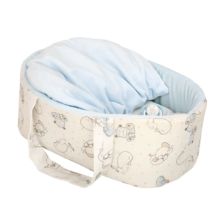 Arias Baby Doll Art.AR50733 Blue lėlė lopšyje