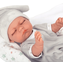 Arias ELEGANCE Art.AR60757 Small Twin Newborn Baby Dolls With Blanket, 26cm