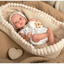 Arias Baby Doll Art.AR60680 Lėlė su ruda lovele, 38 cm