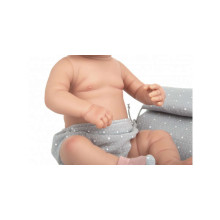 Arias Baby Doll Salma Art.AR65287 Lėlė su pilka antklode, 42 cm.