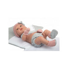 Arias Baby Doll Salma Art.AR65287 Lėlė su pilka antklode, 42 cm.