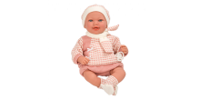 Arias Baby Doll Art.AR65349 Кукла-пупс в розовой одежде, смеется, 45см