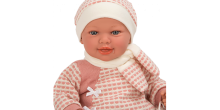 Arias Baby Doll Art.AR65349 Mazuļu lelle rozā apģērbā, 45cm