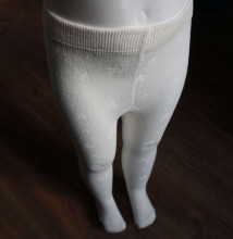 Weri Spezials Children's Tights Fillet Stars White ART.WERI-3409 High quality children's cotton tights for gilrs
