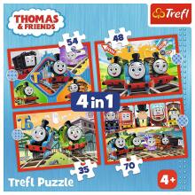 TREFL THOMAS & FRIENDS 4 dėlionių rinkinys „Thomas“
