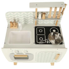 Ikonka Wooden Kitchen MDF Lulilo Retro Art.KX4635
