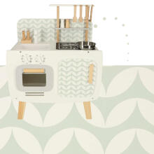 Ikonka Wooden Kitchen MDF Lulilo Retro Art.KX4635