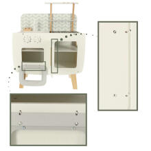 Ikonka Wooden Kitchen MDF Lulilo Retro Art.KX4635