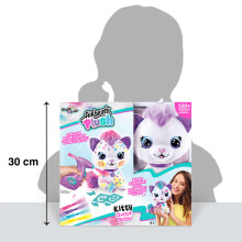 Style 4 Ever plush with airbrush Kitty, 25 cm