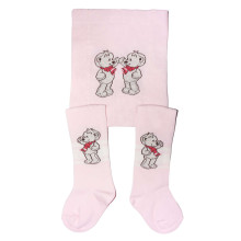 Weri Spezials Children's Tights Teddy Light Pink ART.WERI-2964 High quality children's cotton tights for kids