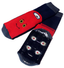 Weri Spezials Детские нескользящие носки Blitz Navy ART.WERI-4850 Высококачественных детских носков из хлопка с нескользящим покрытием