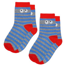 Weri Spezials Children's Socks Cuckoo Grey ART.WERI-2421 Pack of two high quality children's cotton socks