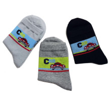 Weri Spezials Children's Socks Retro Cars Grey ART.WERI-6133 Pack of three high quality children's cotton socks