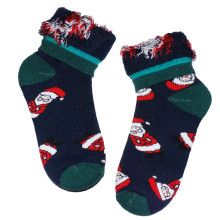 Weri Spezials Children's Plush Socks Christmas Navy Blue ART.WERI-4382 High quality children's cotton plush socks
