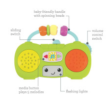 INFANTINO Interactive toy Mini boombox
