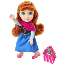 DISNEY PRINCESS kolekcionējama lelle ar ķemmi, 8 cm