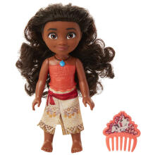 DISNEY PRINCESS kolekcionējama lelle ar ķemmi, 8 cm
