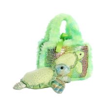 AURORA Fancy Pals plush toy turtle in a bag, 20 cm