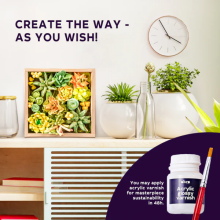 Wood&Craft DIY Succulents Energy Art.ETC10009