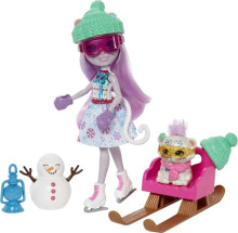 Mattel Enchantimals HHC21 Рождественский календарь кукла 15см