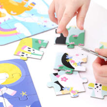 Banana Panda On-the-Go Puzzles Ponies Art.49204 grindų galvosūkių kilimėlis (45 vnt.)
