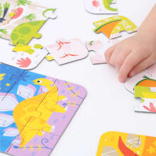 Banana Panda On-the-Go Puzzles Dinosaurs Art.49203 grindų galvosūkių kilimėlis (45 vnt.)