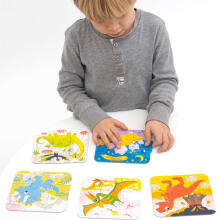 Banana Panda On-the-Go Puzzles Dinosaurs Art.49203 grindų galvosūkių kilimėlis (45 vnt.)