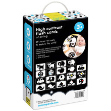 Banana Panda High Contrast Flash Cards on a Ring Art.03970 grindų galvosūkių kilimėlis (10 vnt.)