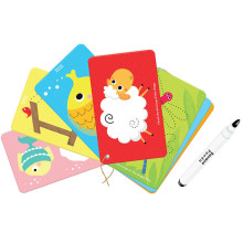 Banana Panda Let's Write and Wipe Animals Art.77367 Карточки для записи и стирания  (56шт.)