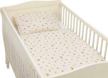 Fillikid Bed Sets Art.021-19 Rainbow Beige Medvilniniai patalynės komplektai iš 2 dalių