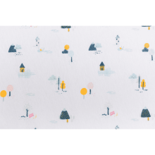 Fillikid Bed Sets Art.021-41 Village White Medvilniniai patalynės komplektai iš 2 dalių