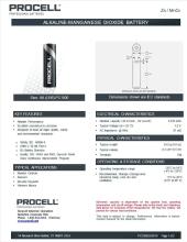 Ikonka Art.KX202 Baterijos Duracell Procell LR6 AA