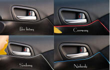 Ikonka Art.KX6861_3 Car trim interior decoration 5m red