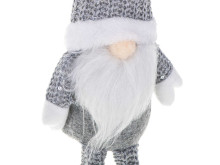 Ikonka Art.KX5714_1 Christmas gnome with beard grey 47cm