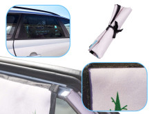 Ikonka Art.KX6192_1 Magnetinė užuolaida automobilio lango dangtis kaktusas
