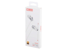 Ikonka Art.KX5323 L-BRNO 3.5mm wired jack earphones white